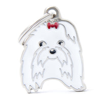 My Family Friends Maltese ID Tag Charm