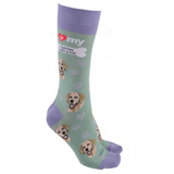 Dog Society Socks Golden Retriever Green