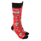 Dog Society Socks Golden Retriever Red