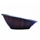 ZeeZ Stainless Steel Hi-Back Pet Bowl Woodgrain