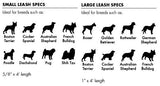 Zee Dog Leash Size Guide