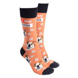 Dog Society Socks Bulldog Orange