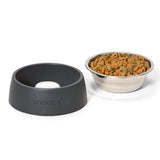 Snooza Bowl Concrete & Stainless Steel Charcoal