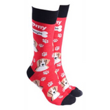 Dog Society Socks Beagle Red