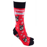 Dog Society Socks Blue Heeler Red