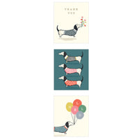 The Art File Dachshunds Note Cards Value 12 Pack