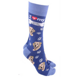 Dog Society Socks Golden Labrador  Blue