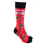 Dog Society Socks Boxer Red