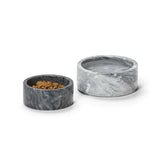 Snooza Pet Bowl Marble Charcoal