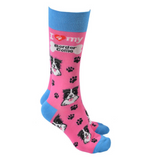 Dog Society Socks Border Collie Pink