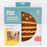 Zippy Paws Happy Bowl Slow Feeder Burger