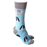 Dog Society Socks Cavalier King Charles Light Blue