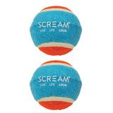 Scream Tennis Balls Blue & Orange 2pk