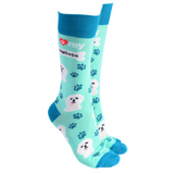 Dog Society Socks Maltese Mint Green