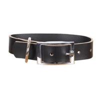 Mog & Bone Geniune Leather Collar Black