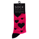 Sock Society Love Hearts Red/Black