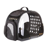 Dog Travel Carrier Ibiyaya Transparent Hardcase Black
