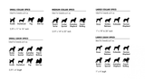 Dog Collar Zee Dog Tetris Breed Sizing Guide
