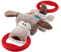 Gigwi Iron Grip Plush Tug Dog