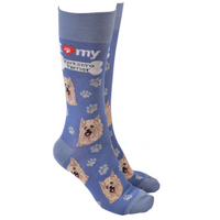 Dog Society Socks Yorkshire Terrier French Blue
