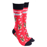 Dog Society Socks German Shepherd Red