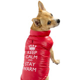 Dog Coat Jens Keep Calm & Stay Warm Puffer Jacket