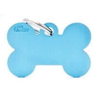 My Family Basics Bone Sky Blue ID Tag Charm