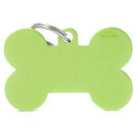 My Family Basics Bone Green ID Tag Charm