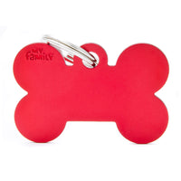 My Family Basics Bone Red ID Tag Charm