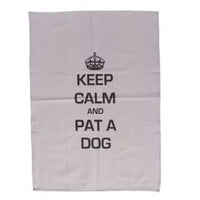Mog & Bone Keep Calm and Pat the Dog Tea Towel