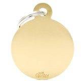 My Family Basic Circle Gold ID Tag Charm