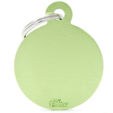 My Family Basic Circle Green ID Tag Charm