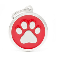 My Family Classic Paw Red ID Tag Charm