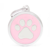 My Family Classic Paw Pink ID Tag Charm