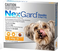 NexGard Chewables Yellow Small 2-4kgs 6pk